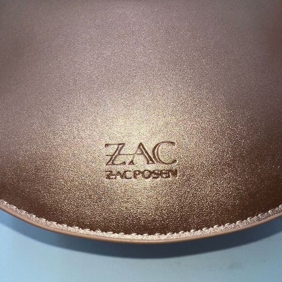 Zac Posen for Bloomingdale's Celia Rose Gold faux leather Crossbody Bag Purse Ex - Picture 4 of 9